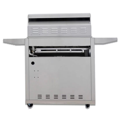 Blaze Grill Package - Premium LTE 32" 4-Burner Built-In Liquid Propane Grill, and  Grill Cart in Stainless Steel