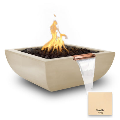 Avalon Concrete Fire & Water Bowl by The Outdoor Plus - Free Cover Included