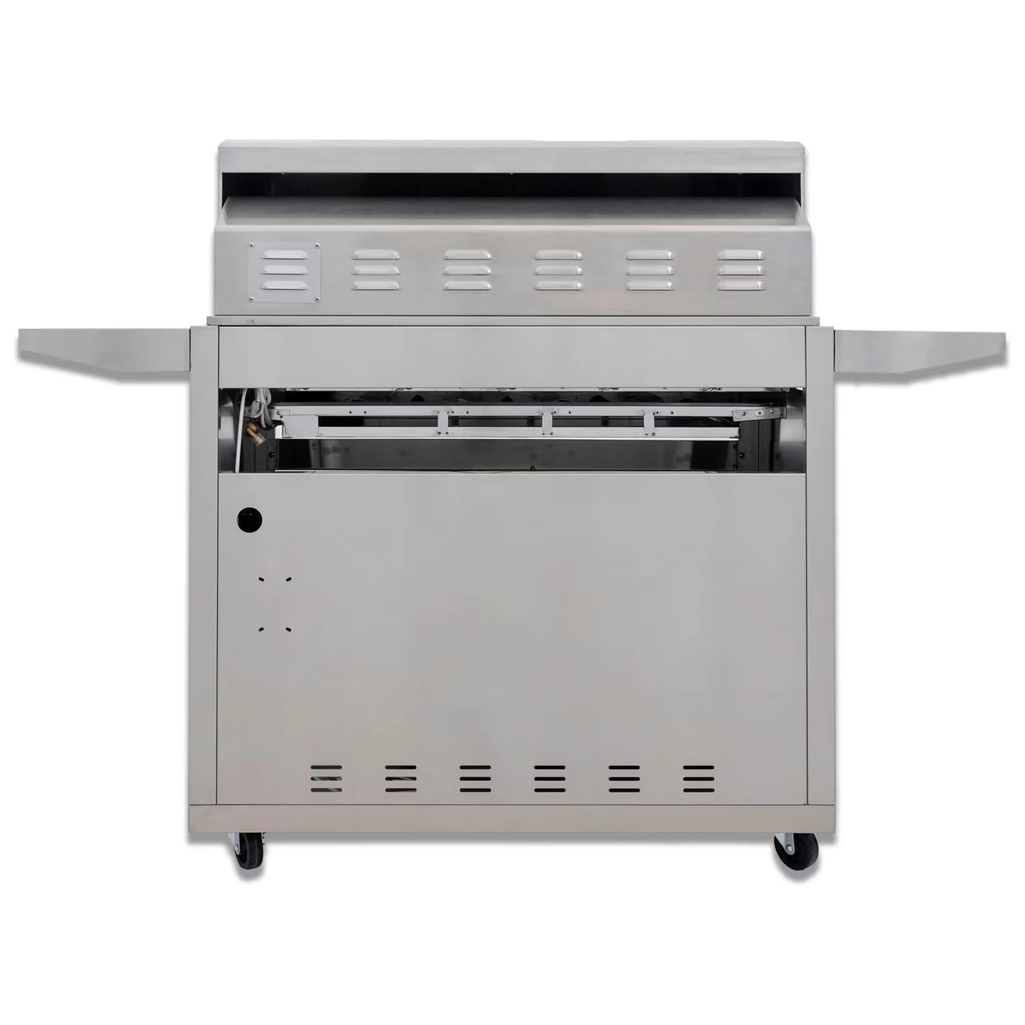 Blaze Grill Package - Premium LTE 40" 5-Burner Built-In Liquid Propane Grill, and  Grill Cart in Stainless Steel
