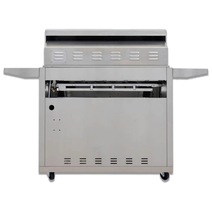 Blaze Grill Package - Premium LTE 40" 5-Burner Built-In Natural Gas Grill, and  Grill Cart in Stainless Steel