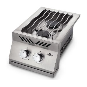 Napoleon Built-In 500 Series Inline Dual Range Drop-In Burner With Stainless Steel Cover, Propane, Stainless Steel, 12-Inch Drop-In Burner - BI12RTPSS