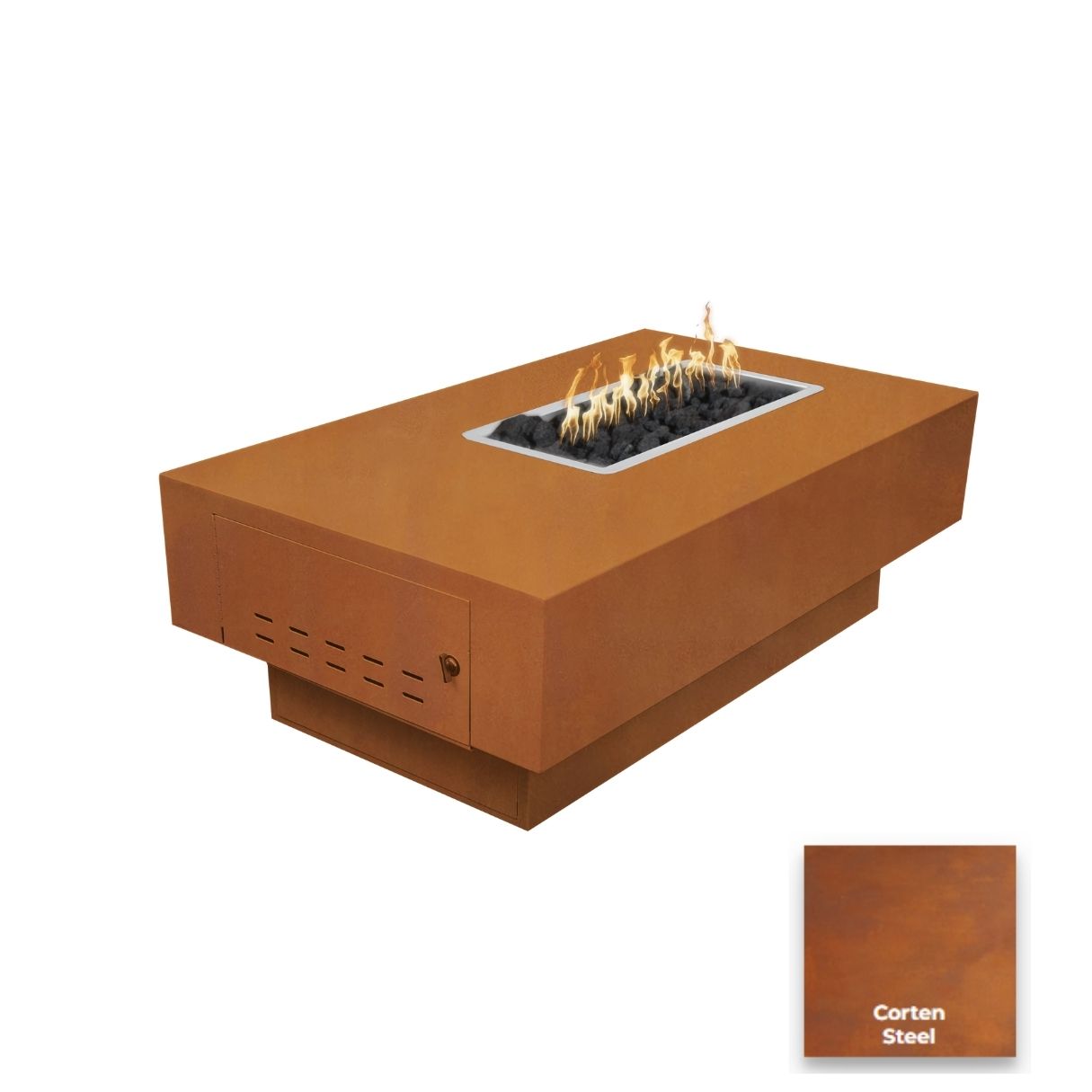 San Juan Low Profile Fire Pit by The Outdoor Plus - Free Cover Included