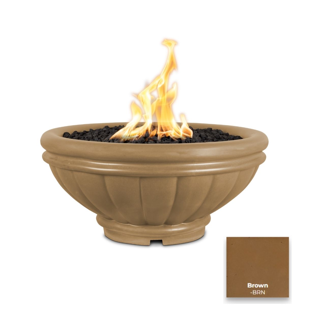 Roma Concrete Fire Bowl by The Outdoor Plus - Free Cover Included