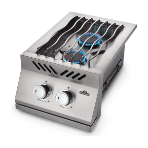 Napoleon Built-In 500 Series Inline Dual Range Drop-In Burner With Stainless Steel Cover, Natural Gas, Stainless Steel, 12-Inch Drop-In Burner - BI12RTNSS