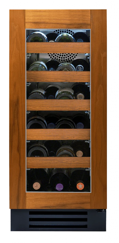 True Residential TWC15ROGC 15 Inch Single Zone Overlay Glass Door Right Hinge Undercounter Wine Cabinet