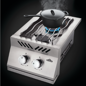 Napoleon Built-In 500 Series Inline Dual Range Drop-In Burner With Stainless Steel Cover, Propane, Stainless Steel, 12-Inch Drop-In Burner - BI12RTPSS