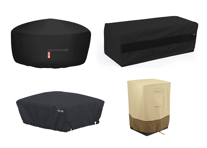 Cabo Linear Concrete Fire Pit by The Outdoor Plus - Free Cover Included