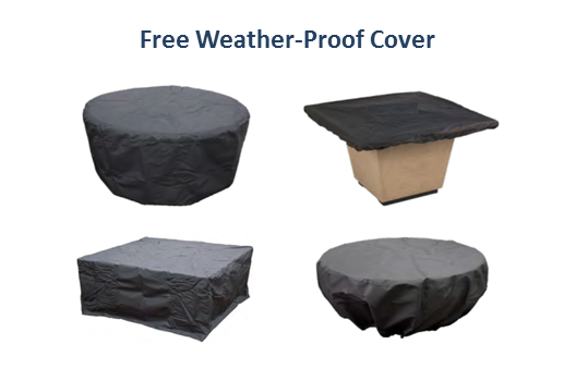 Vallejo Metal Fire Pit by The Outdoor Plus - Free Cover Included