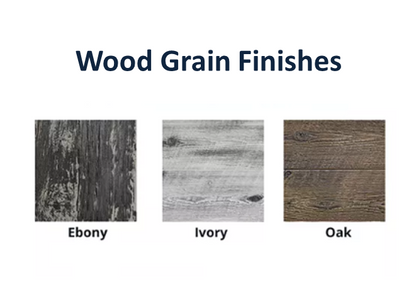 Catalina Wood Grain Fire Pit by The Outdoor Plus - Free Cover Included