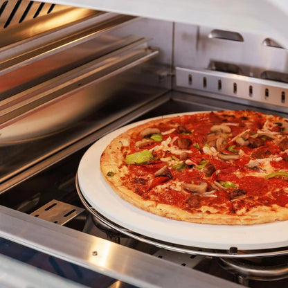 Blaze 26-Inch Countertop Propane Gas Outdoor Pizza Oven with Rotisserie and Countertop Sleeve