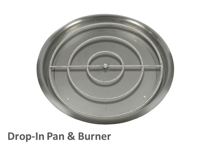 Round Gas Fire Table Kit - Ready-to-Finish - 84" x 16" by The Outdoor Plus