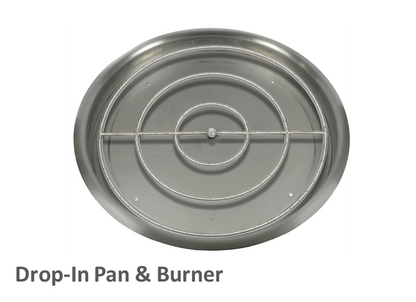 Round Gas Fire Table Kit - Ready-to-Finish - 84" x 16" by The Outdoor Plus