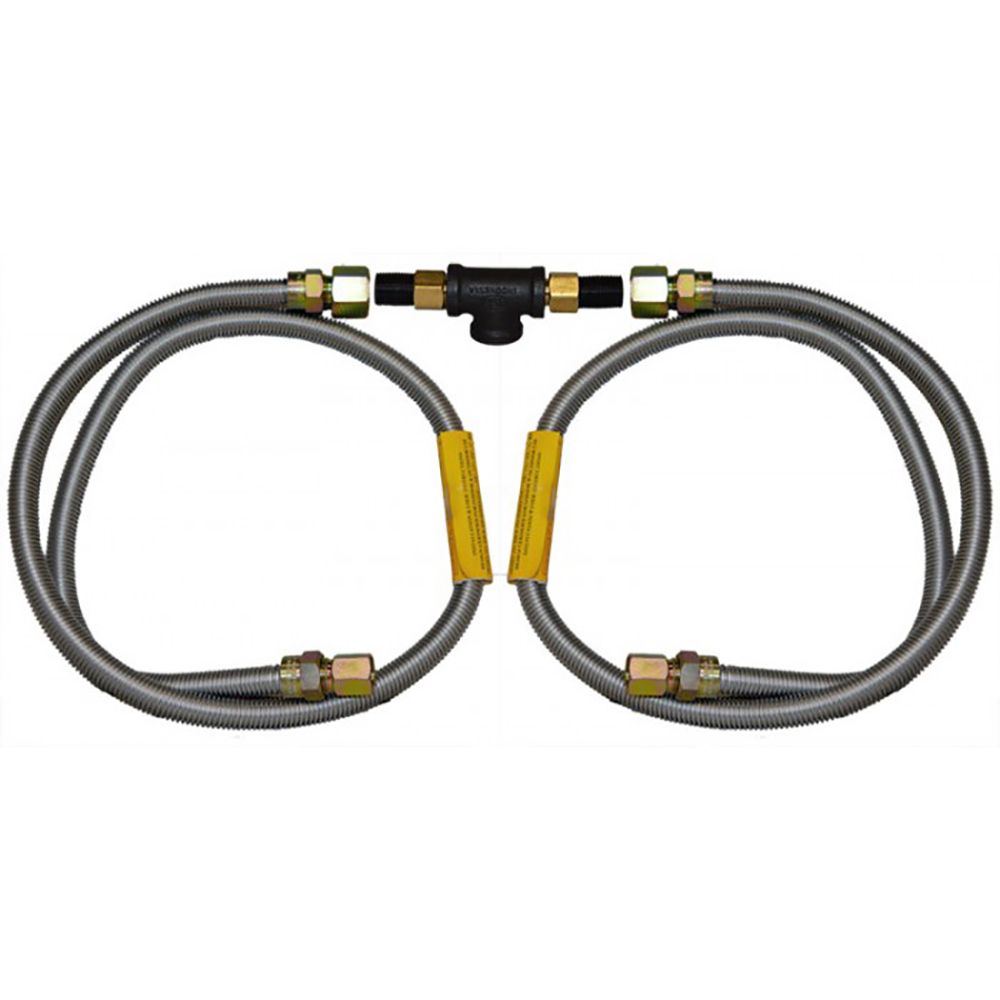 Fire Magic Built-In Natural Gas Grill And Side Burner Connector Package (3021)