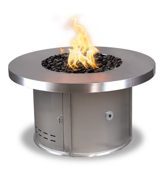 Mabel Metal Fire Table by The Outdoor Plus - Free Cover Included