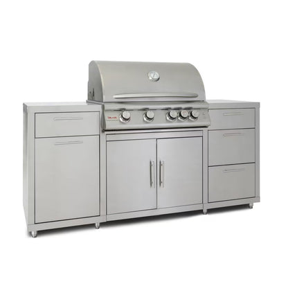 Blaze 6 ft BBQ Island with Premium 32" LTE Series Natural Gas Grill in Stainless Steel (BLZ-SS-ISLAND-4LTE2-NG)