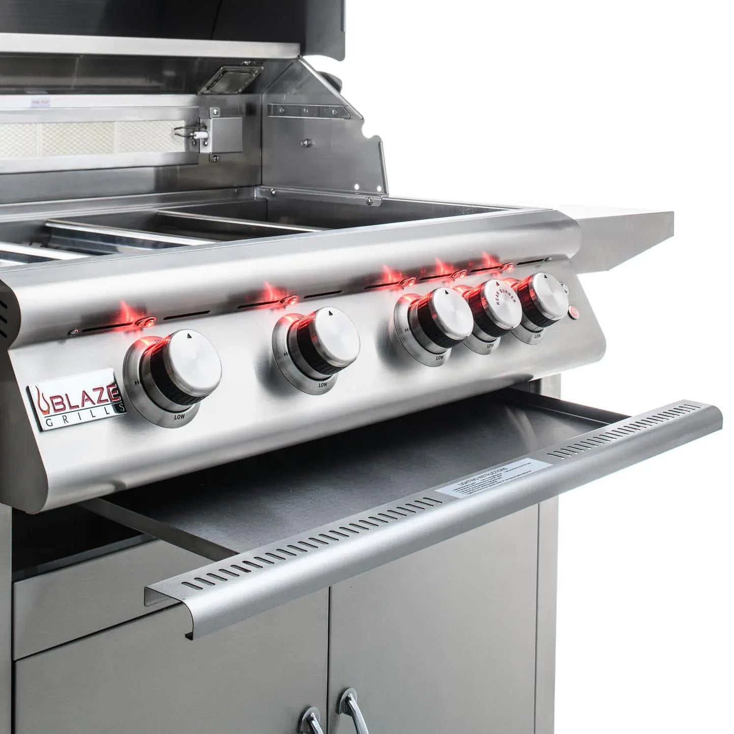 Blaze 6 ft BBQ Island with Premium 32" LTE Series Natural Gas Grill in Stainless Steel (BLZ-SS-ISLAND-4LTE2-NG)
