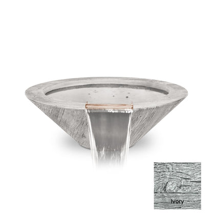Cazo Wood Grain Concrete Water Bowl by The Outdoor Plus - Free Cover Included