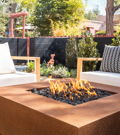 Quad Concrete Fire Pit by The Outdoor Plus - Free Cover Included