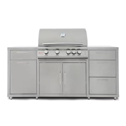 Blaze 6 ft BBQ Island with Premium 32" LTE Liquid Propane Gas Grill in Stainless Steel (BLZ-SS-ISLAND-4LTE2-LP)