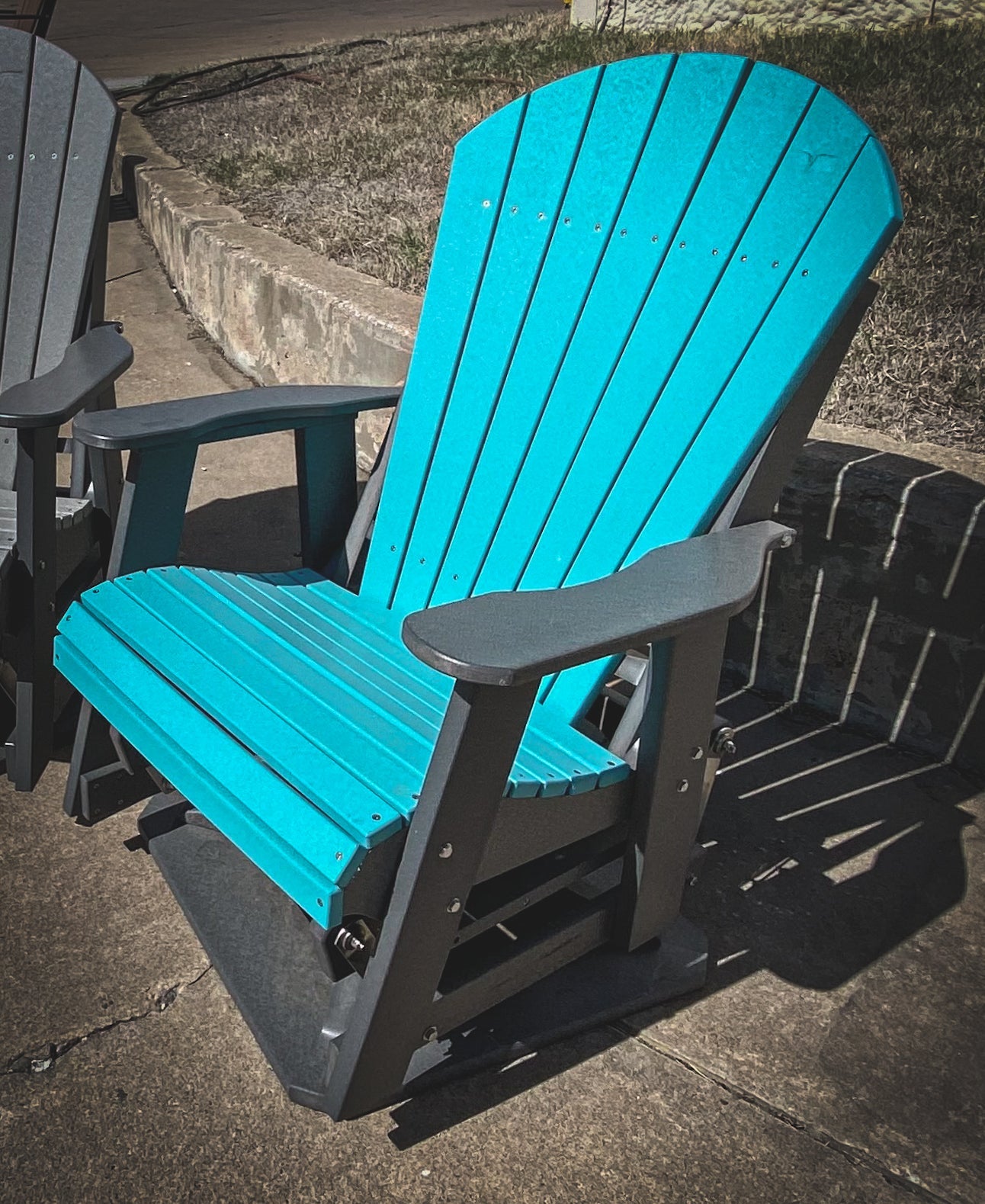 2′ Swivel Adirondack Glider• ARUBA/SLATE