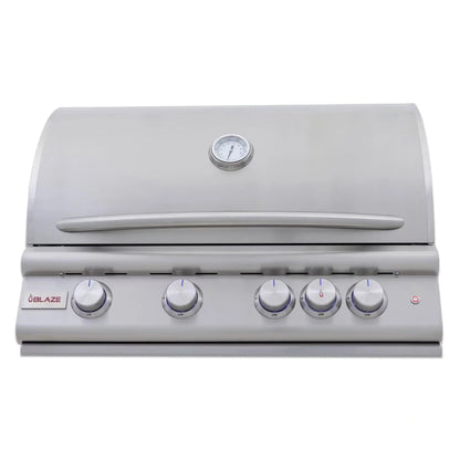 Blaze Grill Package - Premium LTE 32" 4-Burner Built-In Liquid Propane Grill, and  Grill Cart in Stainless Steel