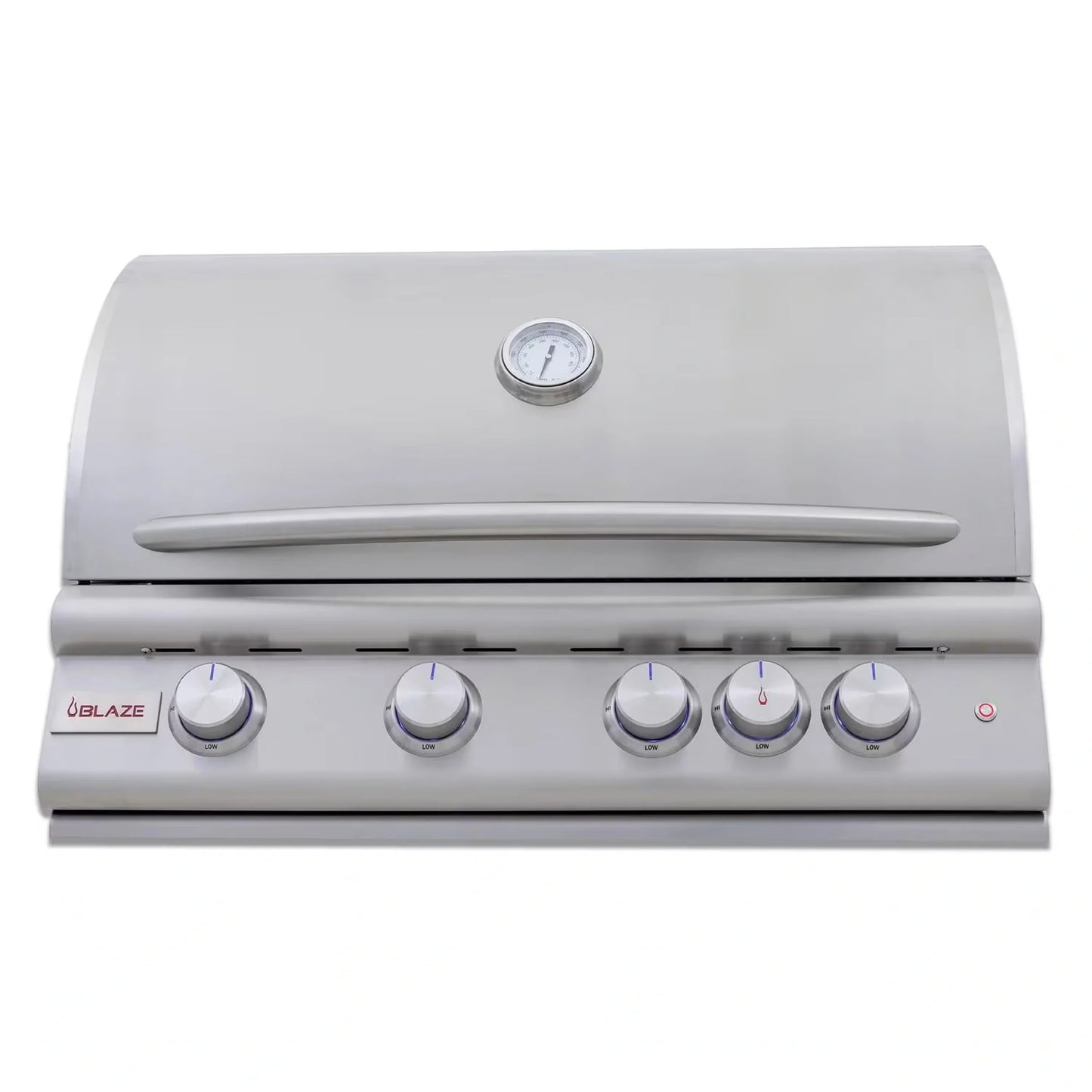 Blaze Grill Package - Premium LTE 32" 4-Burner Built-In Natural Gas Grill, and  Grill Cart in Stainless Steel