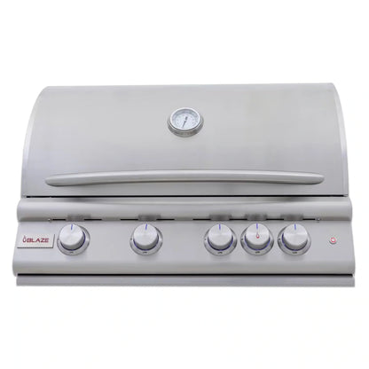 Blaze Grill Package - Premium LTE 32" 4-Burner Built-In Natural Gas Grill, and  Grill Cart in Stainless Steel