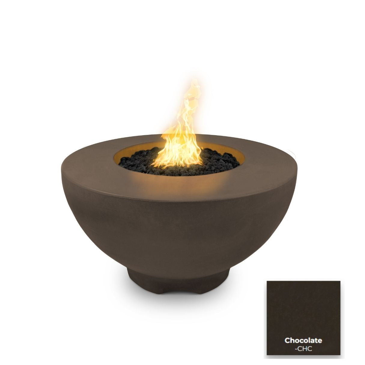 Sienna Concrete Fire Pit by The Outdoor Plus - Free Cover Included