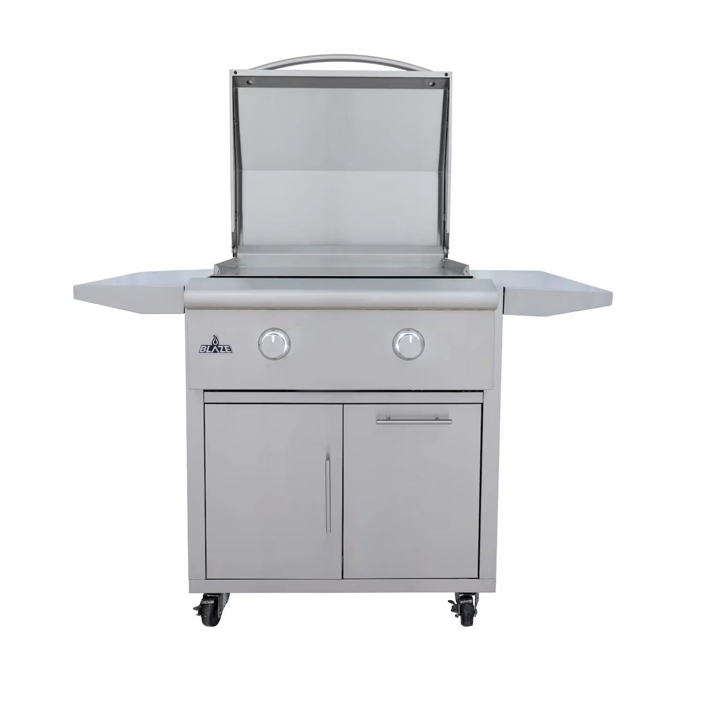 Blaze Grill Package - Premium LTE 30" Built-In Natural Gas Griddle with Lights and Grill Cart in Stainless Steel (AP2-GRIDDLE-LTE3-NG)