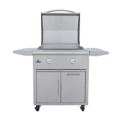 Blaze Grill Package - Premium LTE 30" Built-In Natural Gas Griddle with Lights and Grill Cart in Stainless Steel (AP2-GRIDDLE-LTE3-NG)
