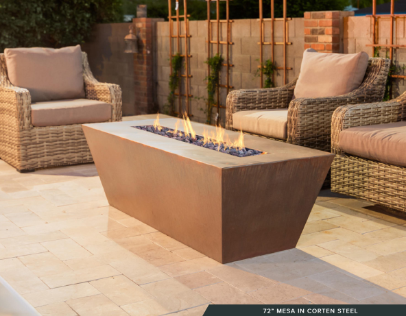 Mesa Fire Pit by The Outdoor Plus - Free Cover Included