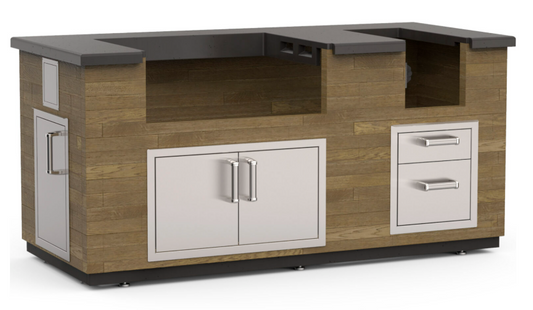 Fire Magic Reclaimed Wood 77 Inch Island Bundle