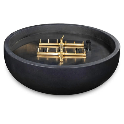 Blaze 38" Round Concrete Natural Gas Fire Bowl in Phantom (BLZ-38-FBOWL-NG)