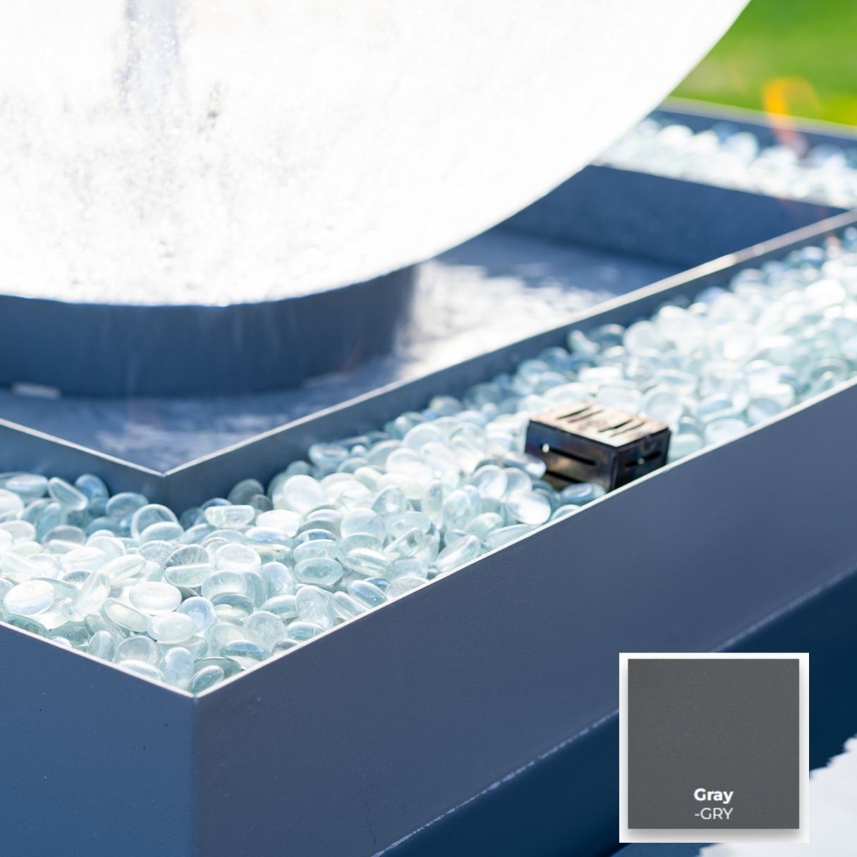 84" Atlas Fire & Water - Self-Contained Unit -  Square With 4 Spillways by The Outdoor Plus
