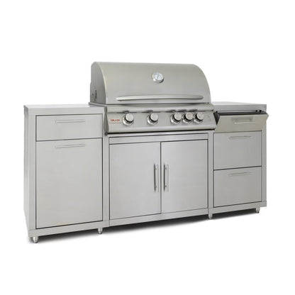 Blaze 6 ft BBQ Island with Premium 32" LTE Liquid Propane Gas Grill in Stainless Steel (BLZ-SS-ISLAND-4LTE2-LP)