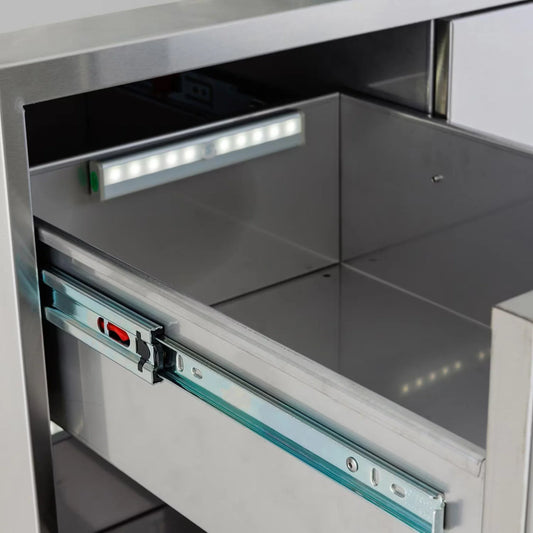 Blaze 39-Inch Stainless Steel Access Door & Triple Drawer Combo (BLZ-DDC-R-39-LTSC)