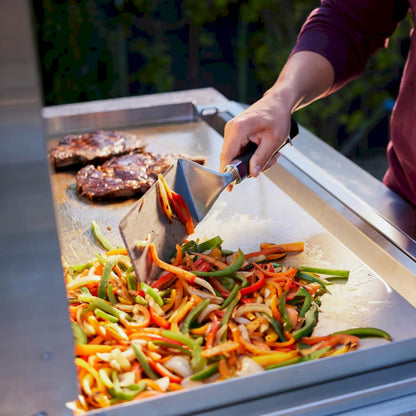Blaze Grill Package - LTE Pro 40" Natural Gas Griddle with Digital Temperature Screen and Lift-Assist Lid, and Grill Cart in Stainless Steel (AP2-GRIDDLE40-NG)