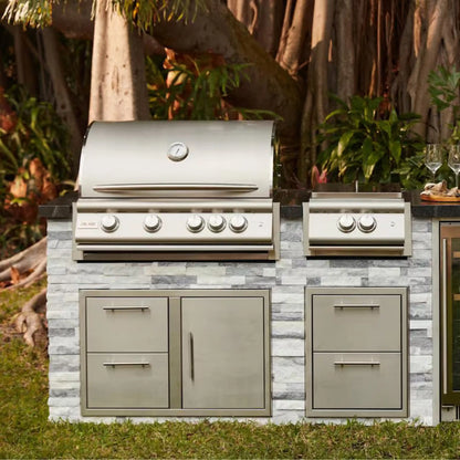 Blaze Premium LTE+ 32" 4-Burner Built-In Propane Gas Grill W/ Rear Infrared Burner & Lift-Assist Hood (BLZ-4LTE3-LP)