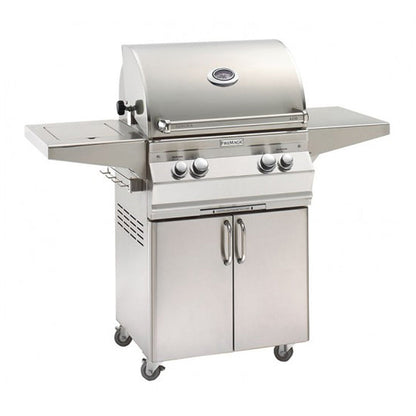 Fire Magic Aurora 29.5" Natural Gas Freestanding Grill with 1 Sear Burner, Backburner, Rotisserie Kit and Analog Thermometer (A430S-8LAN-61)