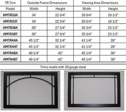 Amantii Square Trim for TRD-38