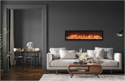 Amantii Symmetry Bespoke 88" Indoor / Outdoor Built-in Clean Face Smart Electric Fireplace