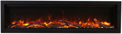 Amantii Symmetry Bespoke 88" Indoor / Outdoor Built-in Clean Face Smart Electric Fireplace