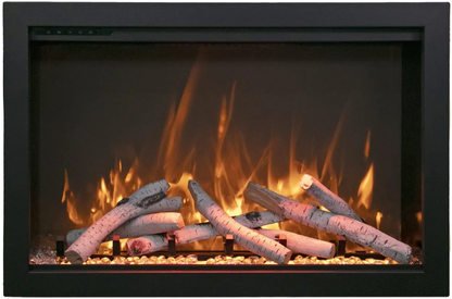 Amantii Traditional Bespoke 30" Indoor/Outdoor Smart Electric Insert Fireplace