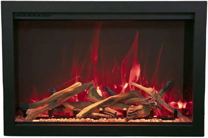 Amantii Traditional Bespoke 30" Indoor/Outdoor Smart Electric Insert Fireplace