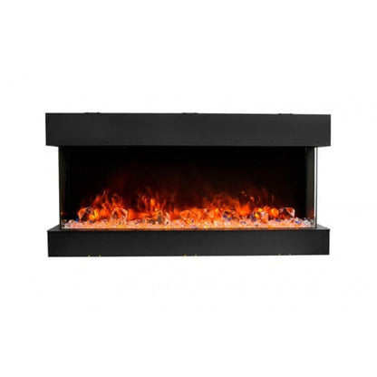 Amantii Tru-View 72" Three Sided Slim Glass Electric Fireplace