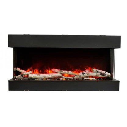 Amantii Tru-View 72" Three Sided Slim Glass Electric Fireplace