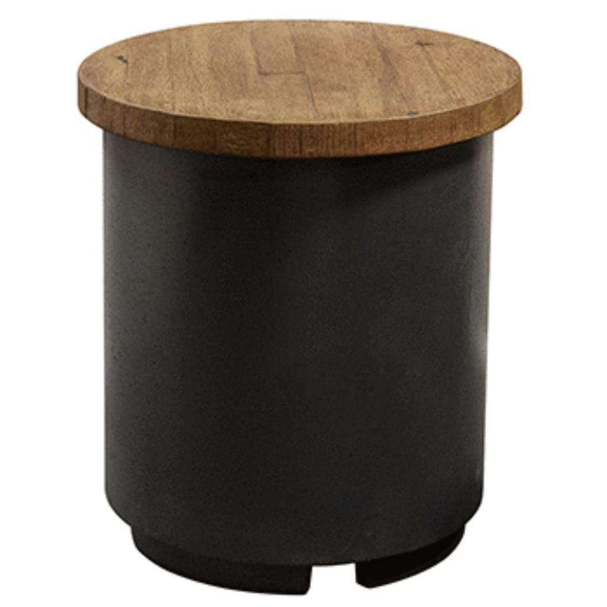 American Fyre Designs 17" Reclaimed Wood Contempo Tank/End Table