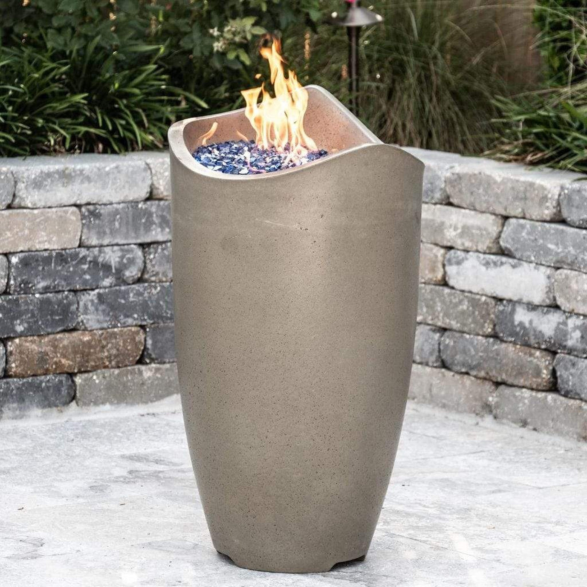 American Fyre Designs 20" Wave Gas Fire Urn with Access Door