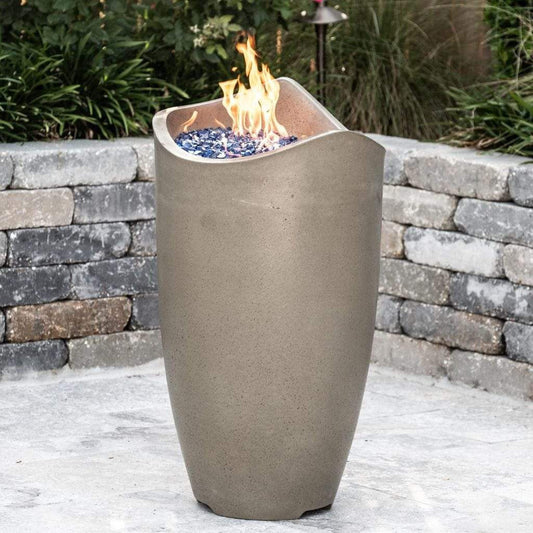 American Fyre Designs 20" Wave Gas Fire Urn with Access Door