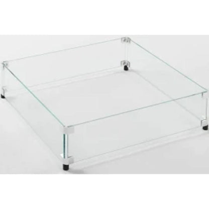 American Fyre Designs 28" Large Square Glass Wind Guard